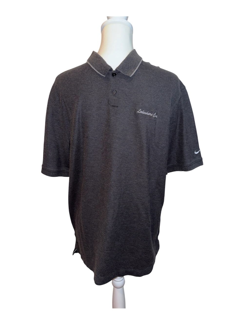 Nike Men’s Charcoal Gray Polo with Subtle Logo